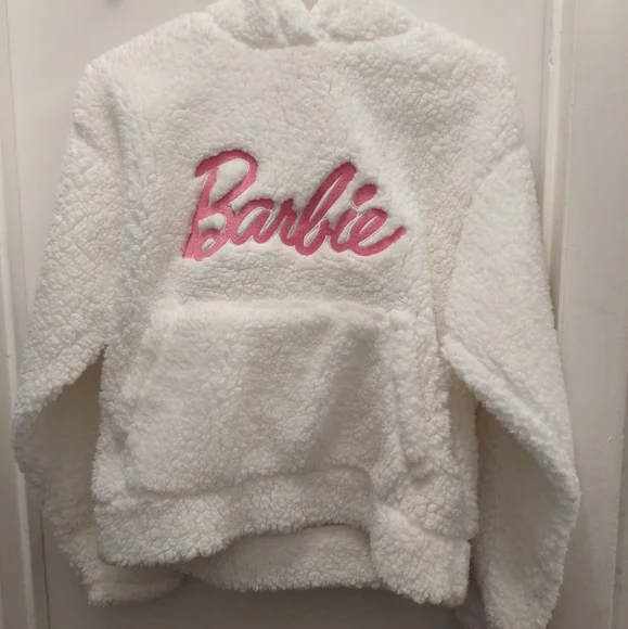 Barbie Sherpa Hoodie/Shorts Set Forever 21 - Picture 3 of 7